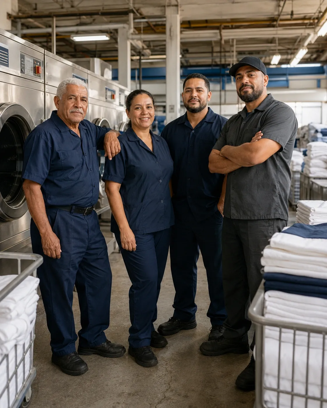 Cadillac laundry team at the Bayamón processing facility