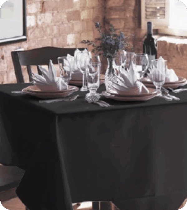 Table Cloth - Royal Black